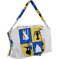 Coat Of Arms Of The French Southern And Antarctic Lands Canvas Crossbody Bag by abbeyz71