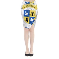 Coat Of Arms Of The French Southern And Antarctic Lands Midi Wrap Pencil Skirt by abbeyz71