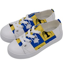 Coat Of Arms Of The French Southern And Antarctic Lands Kids  Low Top Canvas Sneakers by abbeyz71