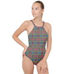 C 5 High Neck One Piece Swimsuit