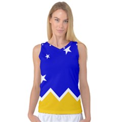 Flag Of Magallanes Region, Chile Women s Basketball Tank Top