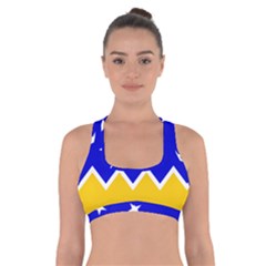 Flag Of Magallanes Region, Chile Cross Back Sports Bra by abbeyz71