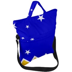 Flag Of Magallanes Region, Chile Fold Over Handle Tote Bag by abbeyz71