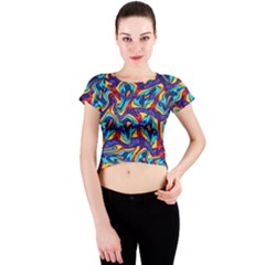 C 8 1 Crew Neck Crop Top by ArtworkByPatrick