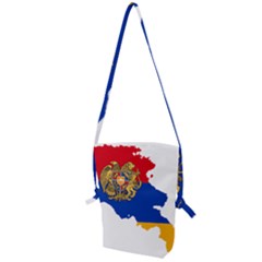 Borders Country Flag Geography Map Folding Shoulder Bag