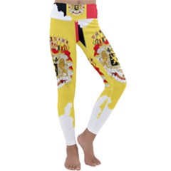 Belgium Country Europe Flag Kids  Lightweight Velour Classic Yoga Leggings by Sapixe