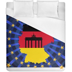 Republic Germany Deutschland Map Duvet Cover (california King Size) by Sapixe