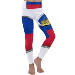 Lithuania Flag Country Symbol Kids  Lightweight Velour Classic Yoga Leggings by Sapixe