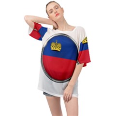 Lithuania Flag Country Symbol Oversized Chiffon Top