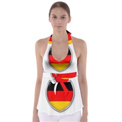 Flag German Germany Country Symbol Babydoll Tankini Top by Sapixe