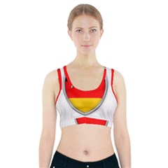 Flag German Germany Country Symbol Sports Bra With Pocket by Sapixe