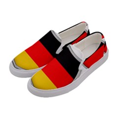 Flag German Germany Country Symbol Women s Canvas Slip Ons