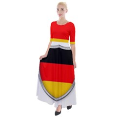 Flag German Germany Country Symbol Half Sleeves Maxi Dress