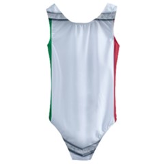 Flag Italy Country Italian Symbol Kids  Cut-out Back One Piece Swimsuit