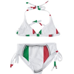 Flag Italy Country Italian Symbol Kids  Classic Bikini Set by Sapixe