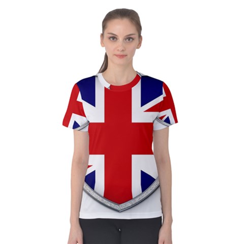 Flag Union Jack Uk British Symbol Women s Cotton Tee by Sapixe