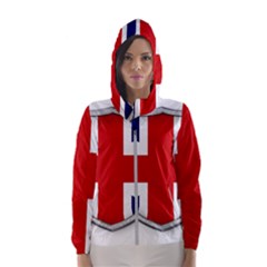 Flag Union Jack Uk British Symbol Women s Hooded Windbreaker by Sapixe