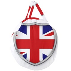 Flag Union Jack Uk British Symbol Giant Round Zipper Tote by Sapixe