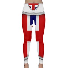 Flag Union Jack Uk British Symbol Lightweight Velour Classic Yoga Leggings