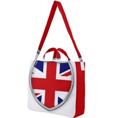 Flag Union Jack Uk British Symbol Square Shoulder Tote Bag by Sapixe