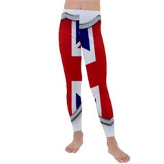 Flag Union Jack Uk British Symbol Kids  Lightweight Velour Leggings by Sapixe