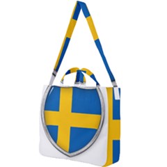 Flag Sweden Country Swedish Symbol Square Shoulder Tote Bag by Sapixe