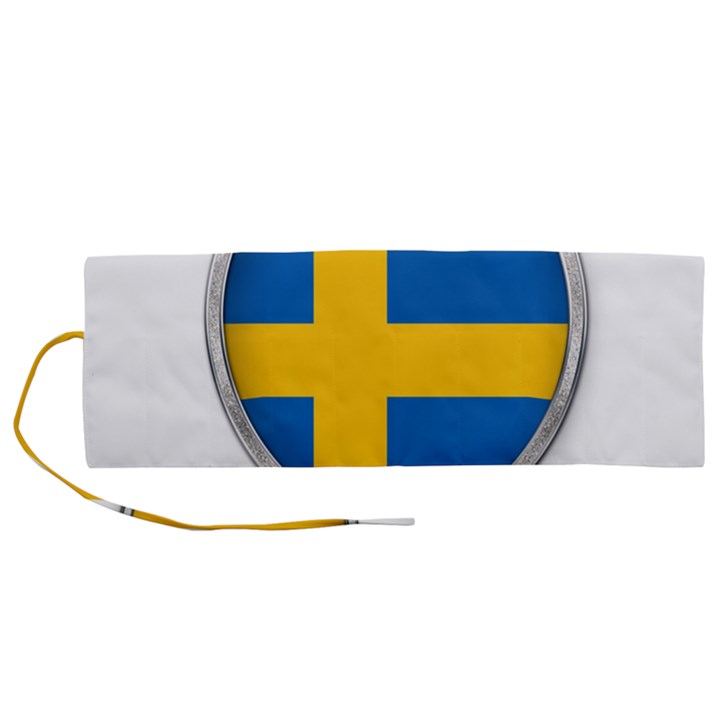 Flag Sweden Country Swedish Symbol Roll Up Canvas Pencil Holder (M)