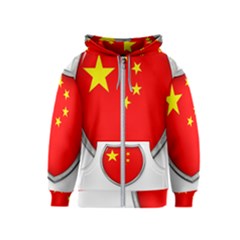 Flag China Country Nation Asia Kids  Zipper Hoodie by Sapixe