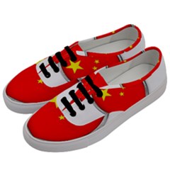Flag China Country Nation Asia Men s Classic Low Top Sneakers by Sapixe