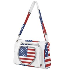 Flag Usa America American National Front Pocket Crossbody Bag by Sapixe