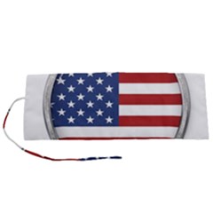 Flag Usa America American National Roll Up Canvas Pencil Holder (s)