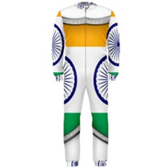 Flag India Nation Country Banner Onepiece Jumpsuit (men)  by Sapixe