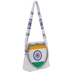 Flag India Nation Country Banner Zipper Messenger Bag