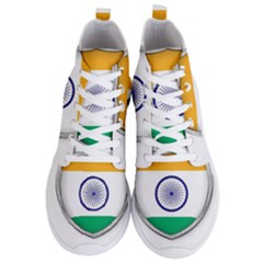 Flag India Nation Country Banner Men s Lightweight High Top Sneakers by Sapixe