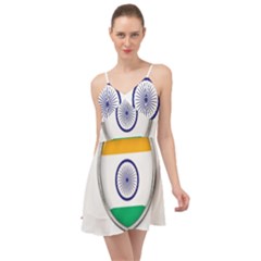 Flag India Nation Country Banner Summer Time Chiffon Dress