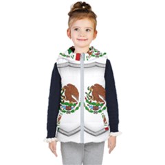 Flag Mexico Country National Kids  Hooded Puffer Vest