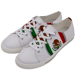 Flag Mexico Country National Women s Low Top Canvas Sneakers by Sapixe