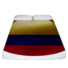 Colombia Flag Country National Fitted Sheet (california King Size) by Sapixe