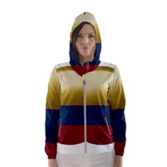 Colombia Flag Country National Women s Hooded Windbreaker by Sapixe