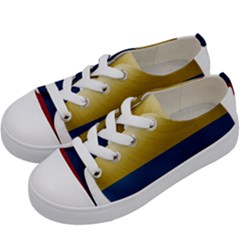 Colombia Flag Country National Kids  Low Top Canvas Sneakers by Sapixe