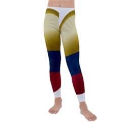 Colombia Flag Country National Kids  Lightweight Velour Leggings by Sapixe