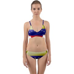 Venezuela Flag Country Nation Wrap Around Bikini Set by Sapixe