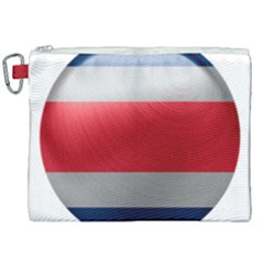 Costa Rica Flag Country Symbol Canvas Cosmetic Bag (xxl)