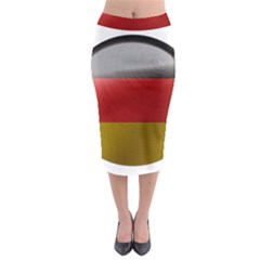 Germany Flag Europe Country Midi Pencil Skirt by Sapixe