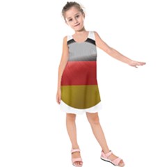 Germany Flag Europe Country Kids  Sleeveless Dress by Sapixe