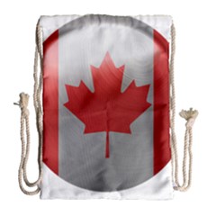 Canada Flag Country Symbol Nation Drawstring Bag (large) by Sapixe