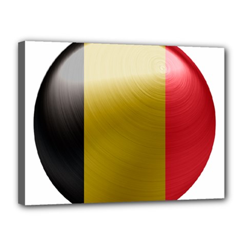 Belgium Flag Country Europe Canvas 16  X 12  (stretched) by Sapixe