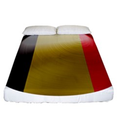Belgium Flag Country Europe Fitted Sheet (california King Size) by Sapixe