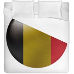 Belgium Flag Country Europe Duvet Cover (king Size) by Sapixe