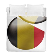 Belgium Flag Country Europe Duvet Cover Double Side (full/ Double Size) by Sapixe